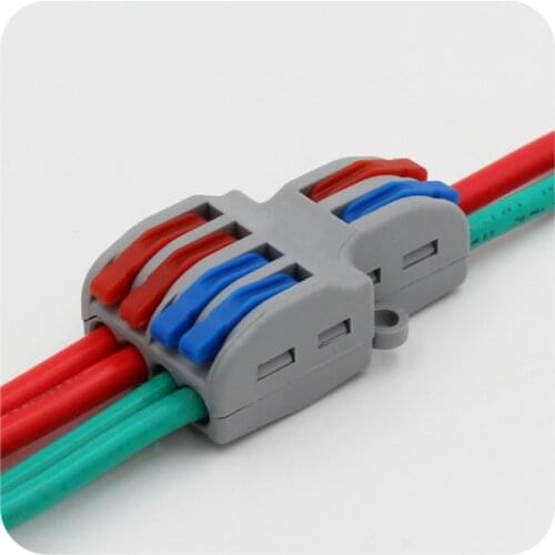 10 PCS Splitter 2 In 4 Out Wiring Connector Wiring Terminal