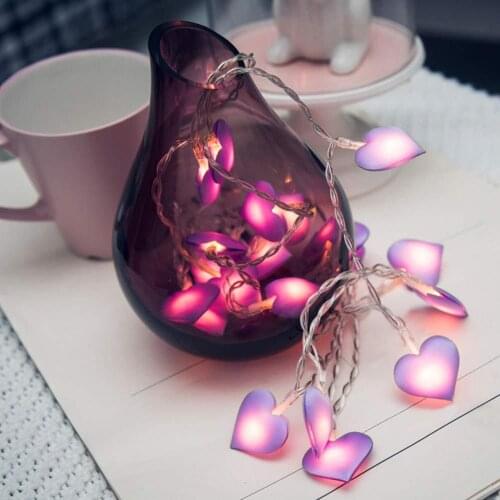 2M/3M/4M/5M/6M Romantic LED Love Heart String Lights for Xmas Garland Party Wedding Decoration Christmas Holiday Fairy Lights