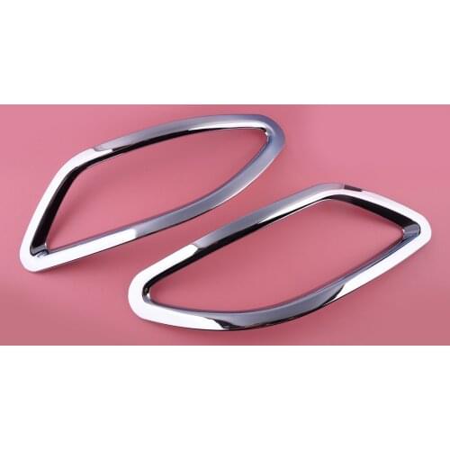 CITALL 2PCS Rear Fog Lampshade Cover Trim Chrome ABS Plastic fit for Lexus RX270 RX350 RX450 2010 2011 2012 2013 2014 2015