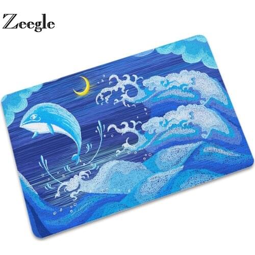 Zeegle Entrance Doormats Kitchen Floor Mats Rubber Living Room Rug Absorbent Anti-Slip Bathroom Rugs Welcome Mats Outdoor Rugs