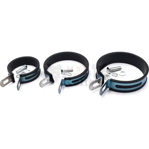 60mm 88mm 100mm diameter 1 pcs Holder Clamp Fixed Ring Support Bracket For Universal 2 Stroke Motorcycle Exhaust Pipe Muffler