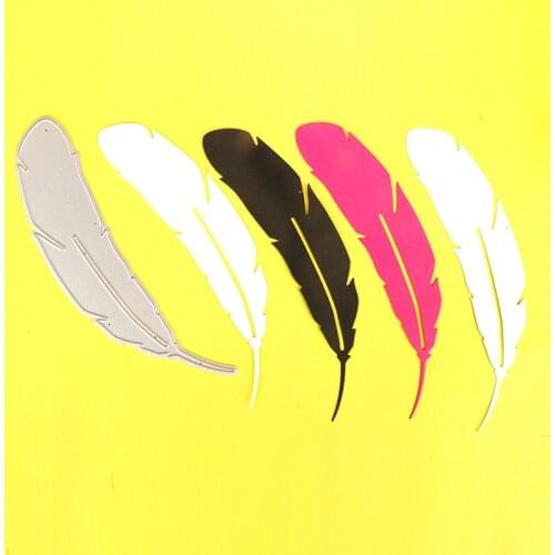 1pc beautiful feather Stencils metal Cutting die for DIY craft projects Scrapbook Paper Album embossing greeting cards