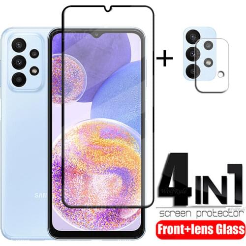 4-in-1 For Samsung Galaxy A41 Glass For Samsung A41 Screen Protector For Samsung A12 A02S A31 A51 A71 S20 FE S21 A41 Lens Glass