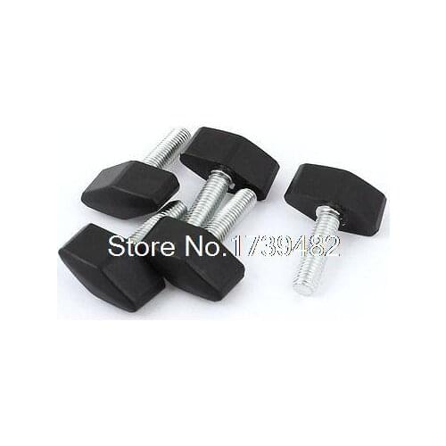 5pcs M8x30mm Thread Rotating Adjustable T Clamping Handle Screw Knob