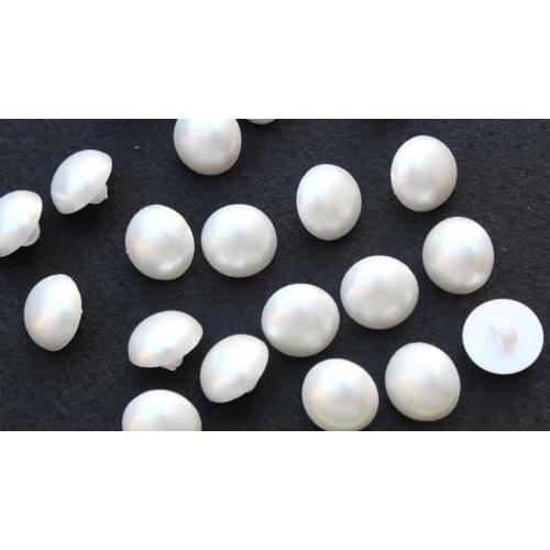 500pcs bright vintage white pearly round shank craft Sewing Sew On Buttons Set 15mm free shipping