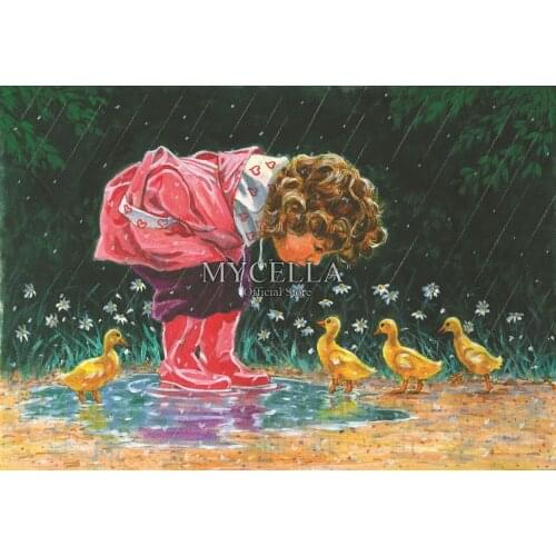 5d Diy Diamond Painting Christmas Just Ducky Cross Stitch Diamond Embroidery Birds Children Full Diamond Mosaic Home Decor Gifts