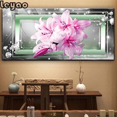 5d Diy Diamond Painting Orchid Pink flower diamond painting cross stitch mosaic embroidery diamond round square stones