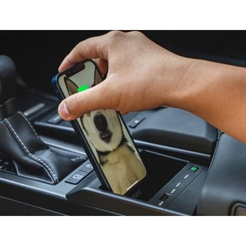 For Lexus ES ES350 ES200 ES260 ES300H 2019 2020 2021 15W QI wireless charger phone charger fast charging case charging holder