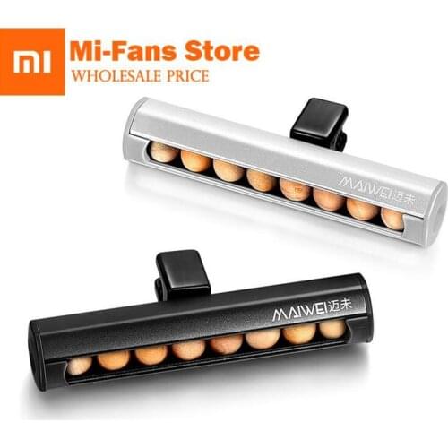 Xiaomi Mijia Maiwei Car Holder Incense Ball Natural Sandalwood Sachets Aromatic Wardrobe Aromatherapy Ball For Mi Air Purifier
