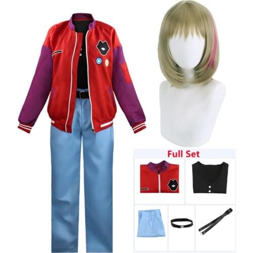 Wonder Egg Priority Kawai Rika Hoodie Cosplay Costumes Sport jacket Pant Halloween Unisex Clothing Full set