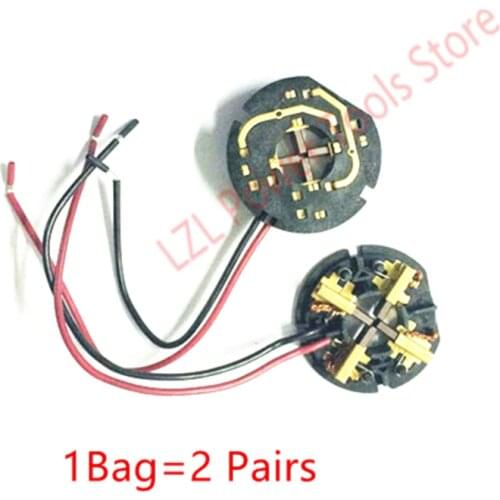 2 Pairs Replacement RYOBI Milwaukee Carbon Brush Holder 14-46-2024 Brush Card Assembly for M18 18V Drill 22-22-1700 22-22-1625