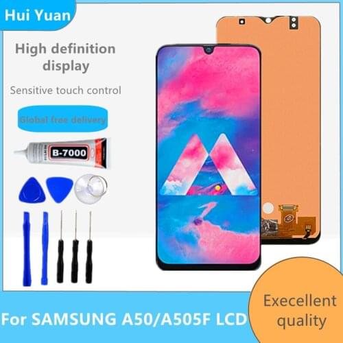 For Samsung Galaxy A50 SM-A505FN/DS A505F/DS A505 LCD Display Touch Screen Digitizer Assembly For Samsung A50 LCD