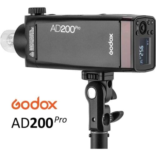 Godox AD200pro 200Ws Outdoor Flash Light TTL HSS 2.4G Wireless X system AD200 PRO Pocket Flash Light for Sony Nikon Canon Fuji