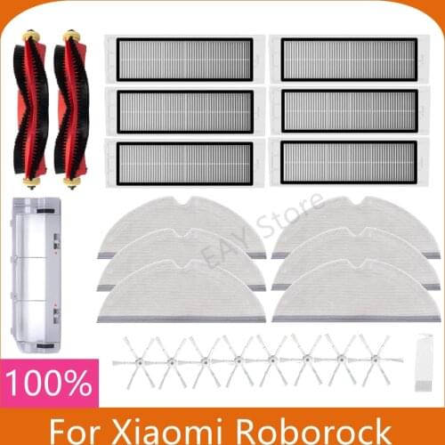 HEPA filter main brush mop cloth side brush water tank accessories are suitable for millet roborock S50 s5max S6 E35 accessories