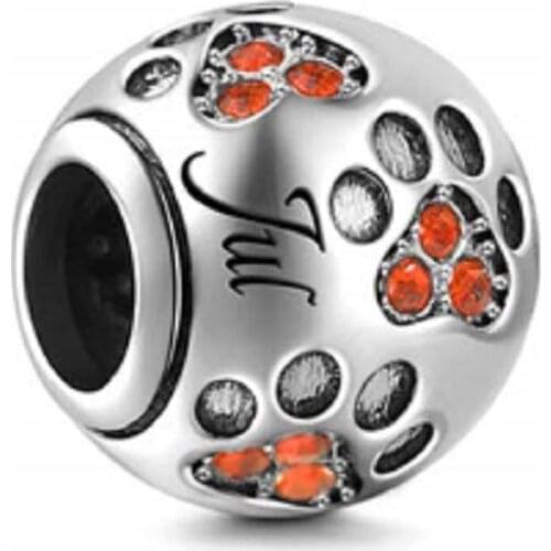 Hot Sale Silver 12 Color Birthstone Charm Fit Original 3mm Bracelet&Bangle Making Fashion DIY Jewelry For Women July