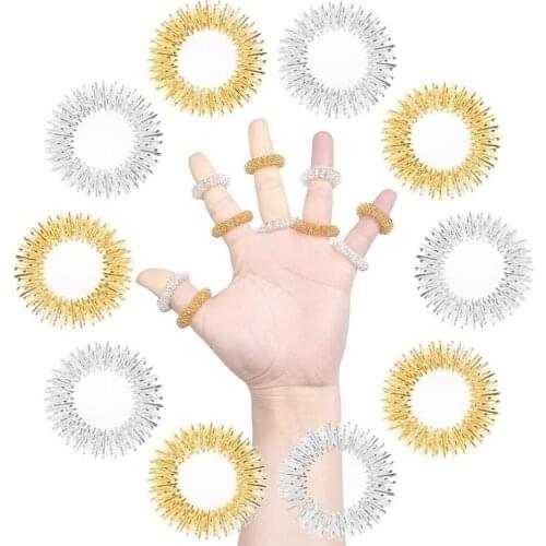 Mini Spring Finger Massager Massage Tool Mini Massager Decompression Random Home Color Toy 1pc S6W8