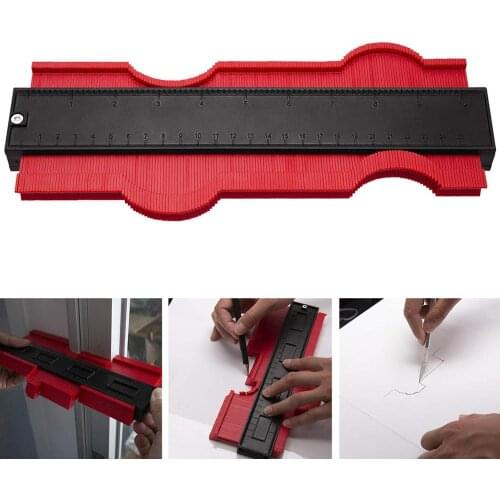 Plastic Profile Copy Multi-functio Contour Gauge 12/25cm Irregular Profile Gauge Ruler Wood Marking Tiling Laminate Tiles 'Tools