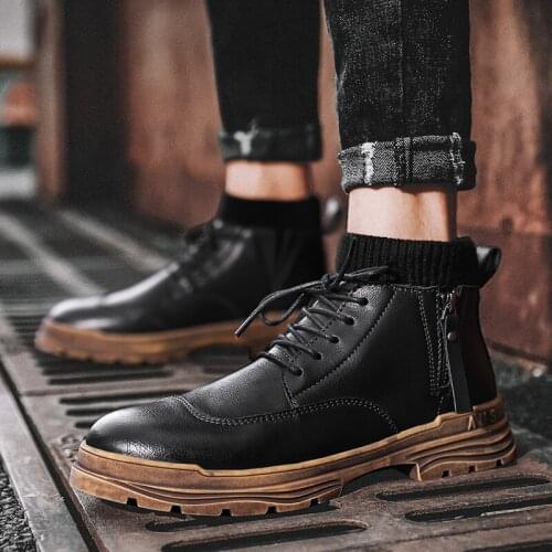 Genuine Leather Mens Shoes Casual high quality 2020 Loafers black brown Leather Moccasins flats men Breathable Boat Shoe