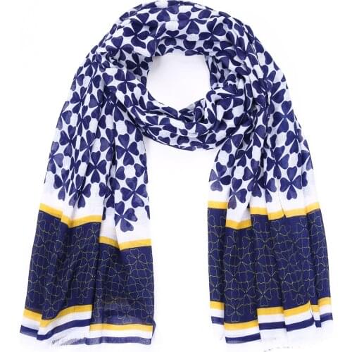 New Style Printed Green Irish Spring Women Scarf Clover Shawl Wrap Scarves Neckerchief High Quality Tippet Shawl Wraps