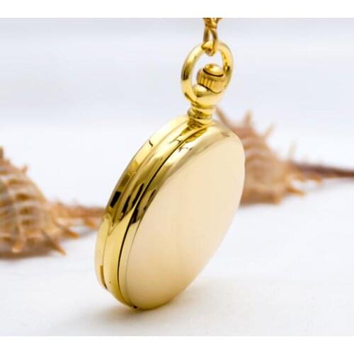 Wholesale fashion Gold silver black Roman numerals black-faced woman and mens quartz Necklace pocket watches Gift