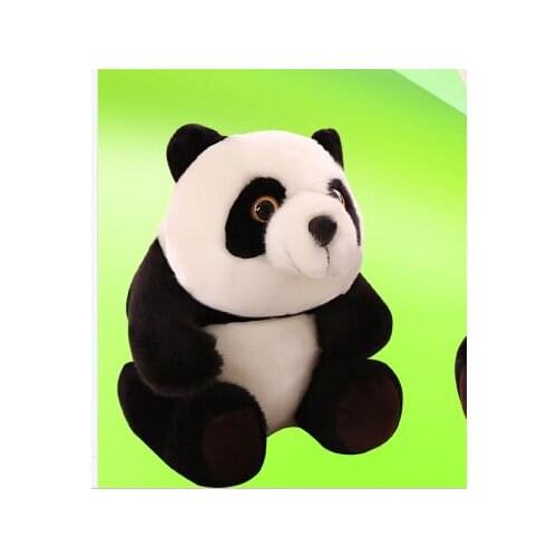 About 25cm sitting height panda plush toy soft doll birthday gift b0400