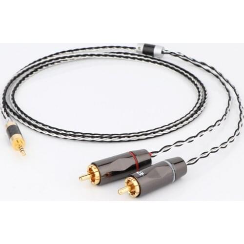Preffair 1PC Hifi 2.5mm TRRS Balanced to 2 RCA Male Cable For Astell&Kern AK100II,AK120II,AK240, AK380,AK320,DP-X1
