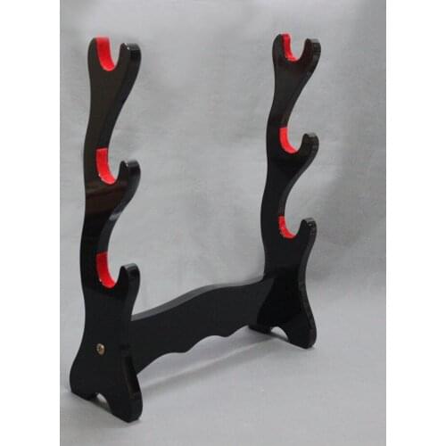 Strong Durable 3 Layer Padded Protect Samurai Sword Katana Wakizashi Tanto Stand Holder Display Rack Support