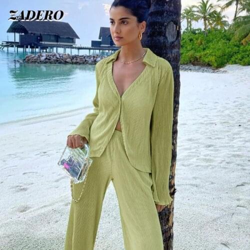 Retro Shirts Long-sleeved Pleated Sexy Loose Flared Sleeve Shirt Blusas Mujer De Moda 2021 Verano Elegantes Casual Womens Suits