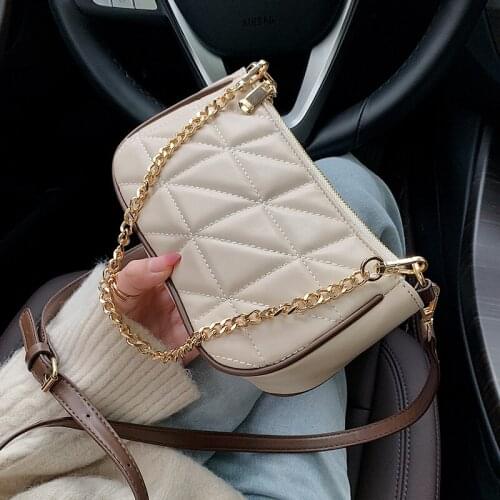 С доставкой PU Leather Small Shoulder Bags For Women 2021 Shoulder Handbags Female Chain Travel Totes Lady Hand Bag