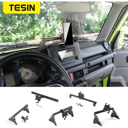 TESIN GPS Stand For Suzuki Jimny JB74 2019+ Car Mobile Phone Holder Support Bracket Rod Accessories For Suzuki Jimny 2019 2020