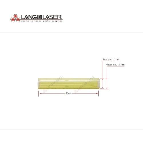 Laser lamp flow tube ,size : 63 *13*11 , UV filter lamp flow tube , lamp glass tube , lamp quartz tube