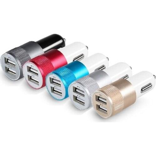 Universal 1pcs DC 3.1A Portable Mini 2-Port USB Car Charger For Phones laptop
