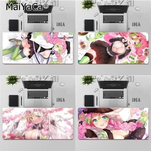 MaiYaCa High Quality Sexy Demon Slayer Kanroji Mitsuri Laptop Computer Mousepad Free Shipping Large Mouse Pad Keyboards Mat
