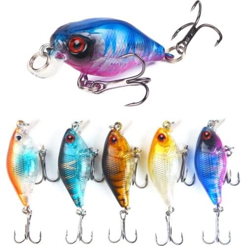 1pcs Wobbler Crankbait Fishing Lure 3D Eyes 4cm/4.6g Topwater Artificial Plastic Hard Bait Japan Crankbait Carp Fishing Bait