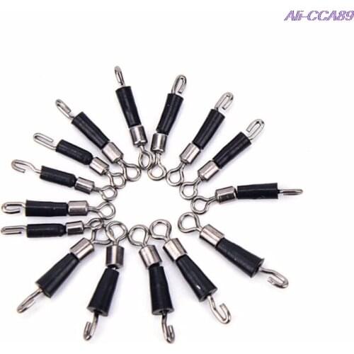 10pcs/pack Ball Bearing Swivel Solid Rings quick fast link connector Fishing Hook