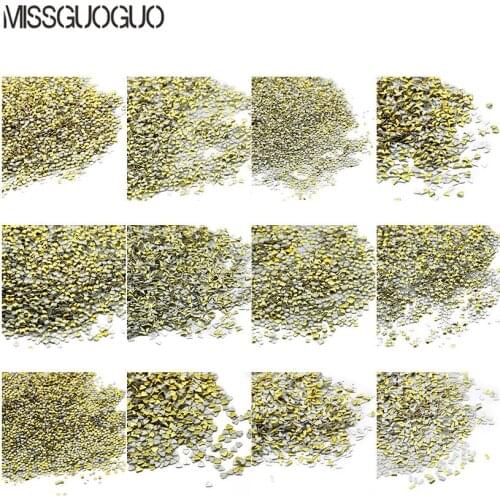 1000pcs Gloden AB Rhinestones for Nails Non Hotfixed Rhinestone Nail Art Decoration DIY tools