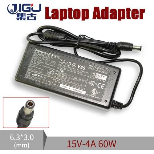 15V 4A 6.3*3.0MM 60W Replacement For Toshiba Satellite PA3282U-1ACA PA2450U-00489A Laptop AC Charger Power Adapter