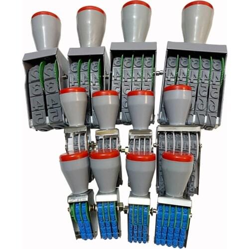 2 3 4 and 6 digits rolling rubber stamps numbers roller seal