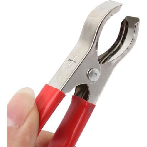 2Pcs 30A Red + Black 75mm Crocodile Car Caravan Van Battery Test Lead Clips Best Promotion Alligator Clips