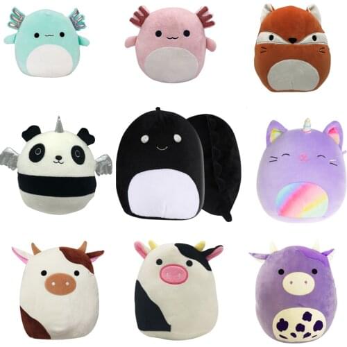 20CM New Cow Frog Axlotl Cat Dinosaur Plush Toys Cute squid 3D Stuffed Animal Plush Pillow Cartoon Plush Doll Kids Gifts