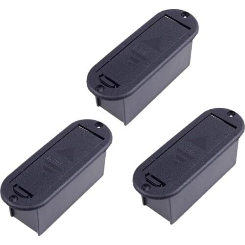 3 X 9v Guitar Bass Battery Cover Battery Box Great Accessory Parts