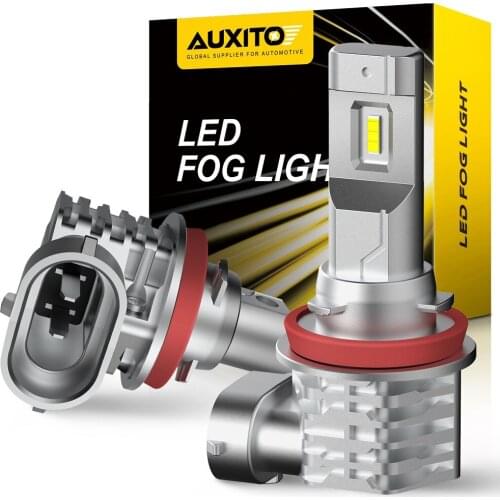 AUXITO 2x H8 Led Canbus Error Free Fog Lamp H10 9005 9006 H11 Car Light For Audi A6 C5 A1 A3 A4 B9 B8 B6 A6 C5 A6 C6 A4 B7 A3 8P