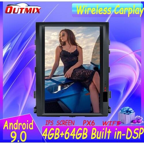 For Toyota Land Cruiser LC200 2008-2015 Tesla Style Android 9.0 64G Car Radio GPS Navigation Multimedia Player Stereo Head Unit