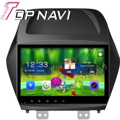 Topnavi 9'' Quad Core Android 6.0 Car GPS Navigation For HYUNDAI IX35 2010 2011 Radio Audio Multimedia Stereo Without DVD