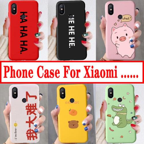 Phone Case For Xiaomi Mi A2 Lite A1 A2 Mi 8 SE Cartoon Cute Pattern Case For Xiaomi Mi5X Mi6X Soft TPU Silicone Back Cover Lucky