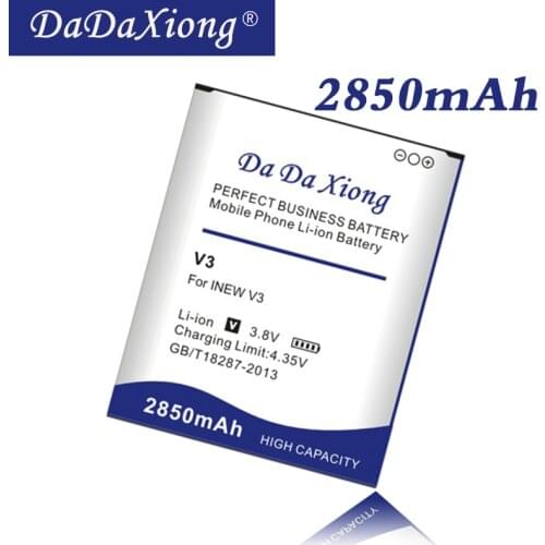 DaDaXiong Original 2850mAh V3 Battery For Inew V3 Battery V3 Plus V3C Mobile Phone Battery