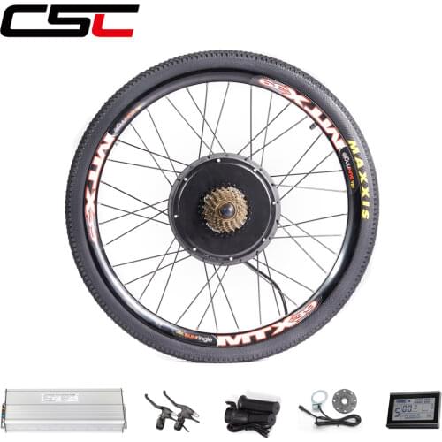 EBIKE 20in-29in 700C Electric Bicycle Conversion Kit 36V 250W 350W 500W 48V 1000W 1500W Rear Hub Motor MTX SUNRINGLE Wheel