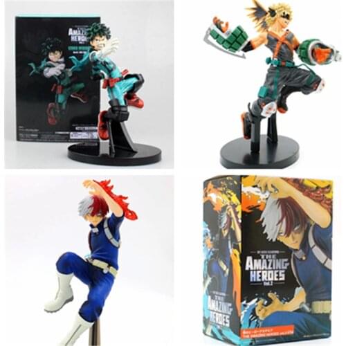 3 Styles My Hero Academia Todoroki Shoto Izuku Midoriya Deku Bakugou Katsuki 3th Ver. PVC Action Figure No Hero Model
