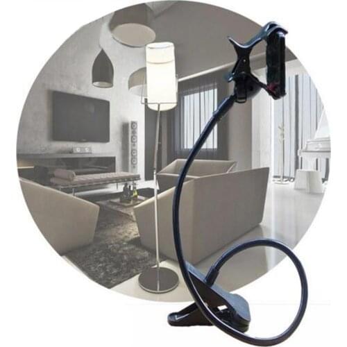Flexible 360° Clip Lazy Arm Bed Cell Phone Holder Desktop Bracket Mount Stand UK