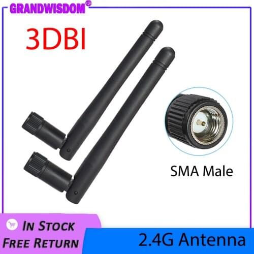 2.4GHz WIFI Antenna 2dBi-3dbi Aerial SMA Male connector wi fi antena 2.4 ghz antenne wi-fi for Wireless Router antenas